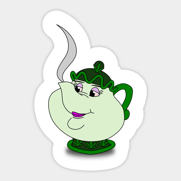 Mrs Potts Sticker by meganther0se